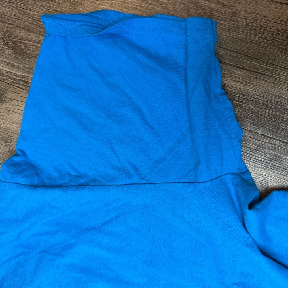 Port and Company Blue Graphic Tee with Retro Pin-Up - Picture 8 of 10